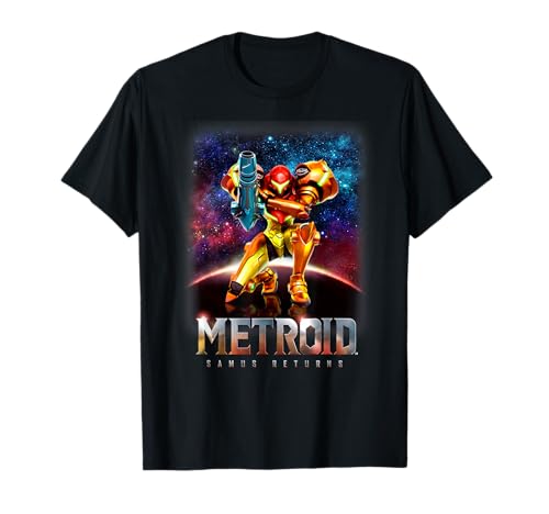 Nintendo Metroid Samus Returns Portrait Graphic T-Shirt T-Shirt