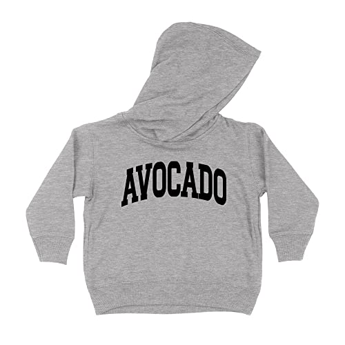 Avocado Collegiate Kids Hoodie Sweatshirt Toddler 5T Heather Grey