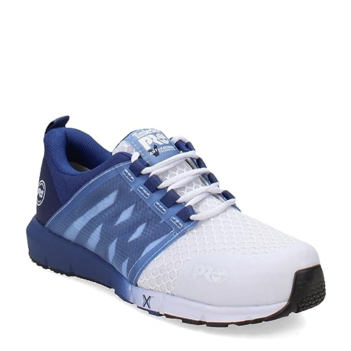 Image of Timberland PRO Women's Radius Composite Safety Toe Industrial Athletic Work Shoe, Blue /Ice, 10W