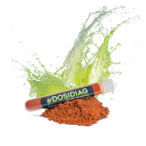 Fluoresceína DOSIDIAG   Colorante Trazador Intenso para Detección de Fugas: Piscinas, SPA, Fontanería, Techos, Automóviles