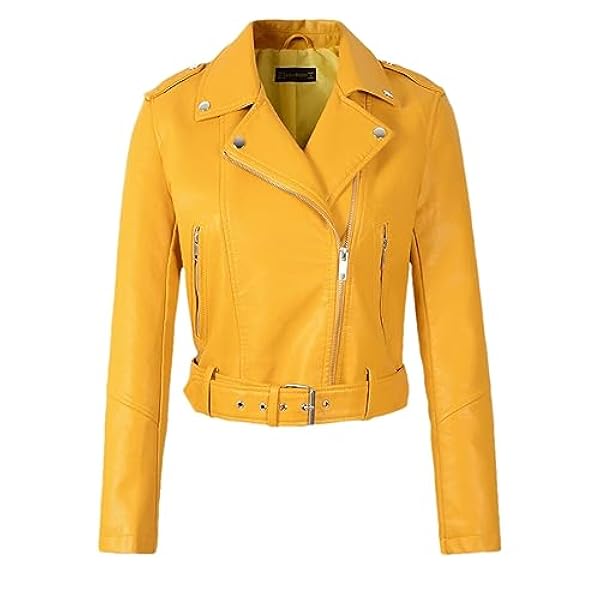 Adhdyuud Vrouwen Casual Motorfiets Lederen Jassen Herfst Gesplitst Ruches Slanke PU Jas