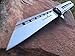TACTICAL GEARZ Titanium Pocket Folding Knife for EDC! Solid Tc4 Titanium Handle. D2 Steel Tanto Blade! (Onyx Midnight)