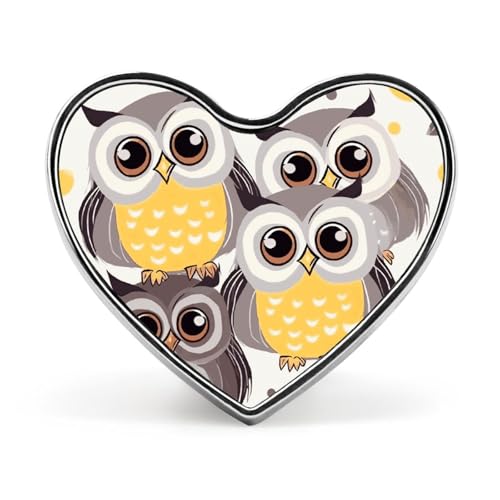 Bijoux accessoires pour sacs à dos broche cœur hibou