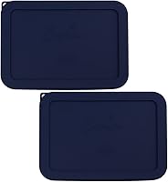 Vista 12 de Sophico Tapa de almacenamiento rectangular de silicona para 6 tazas de repuesto para cuencos de vidrio Pyrex 7211-PC, recipiente no incluido (MIX)