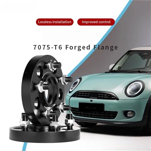Entretoise hubcentrique 5x112 66.6 cales de roue noires pour Cooper 14-25