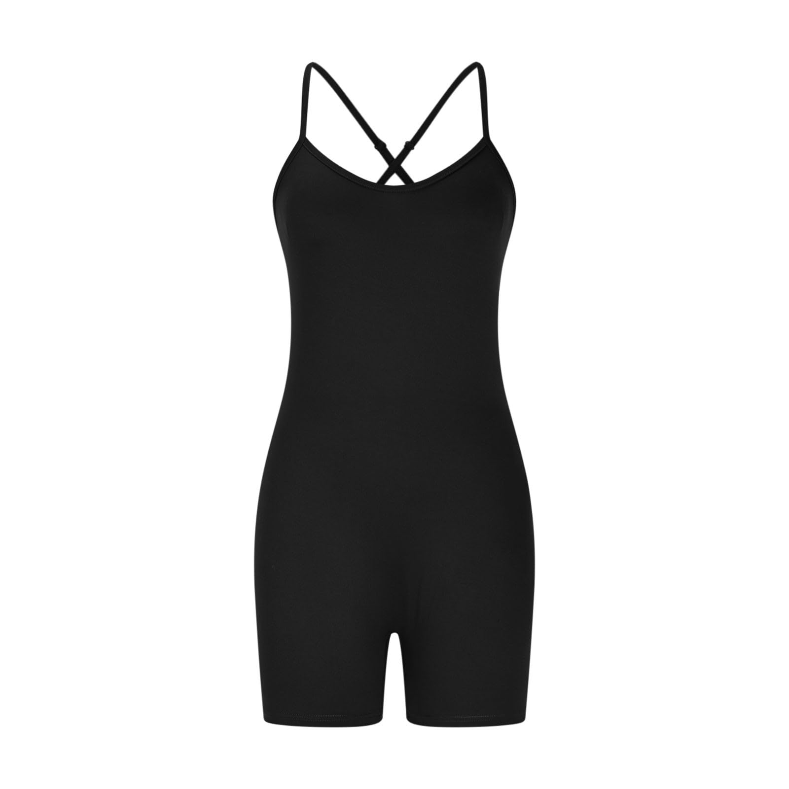 Mono Corto Deportivo Mujer sin Costuras Jumpsuit sin Mangas Verano Mono Sexy Elástico Body Overol Monos de Una Sola Pieza Ropa Deportiva Gimnasio Fitness Yoga Romper