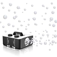 Nebelmaschine, 2 in 1 Fog Bubble Machine, 400W No-Spill Smoke Bubble Maker, Portable Bubble Fogger, Bubble Fog Combo Machine für Indoor Outdoor Party Halloween Weihnachten Hochzeit Geburtstag