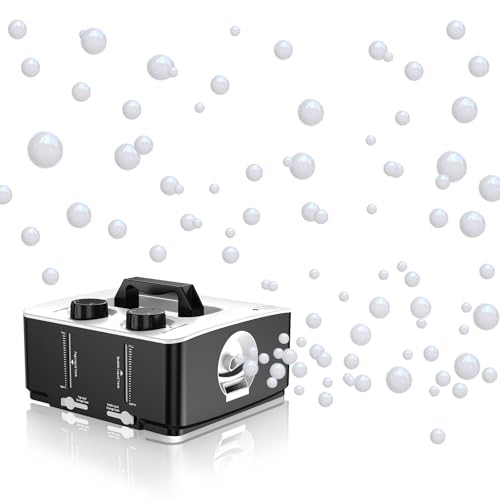 Nebelmaschine, 2 in 1 Fog Bubble Machine, 400W No-Spill Smoke Bubble Maker, Portable Bubble Fogger, Bubble Fog Combo Machine für Indoor Outdoor Party Halloween Weihnachten Hochzeit Geburtstag
