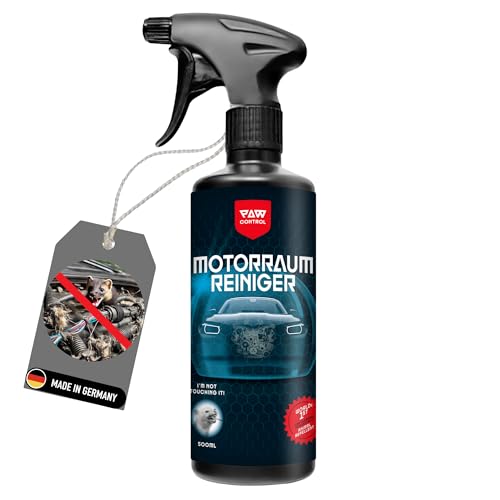 Paw Control Motorraumreiniger mit integriertem Marderschutz – Made in Germany | Effektives Reinigungs- und Marder-Schutzmittel für Motoren | Marderschreck für die Anwendung im Auto entwickelt