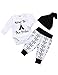 COLOOM - Vestiti da Neonato con Stampa Tribale, Pagliaccetto + Pantaloni Lunghi + Cappello, 3 Pezzi New to The Tribe 45 cm