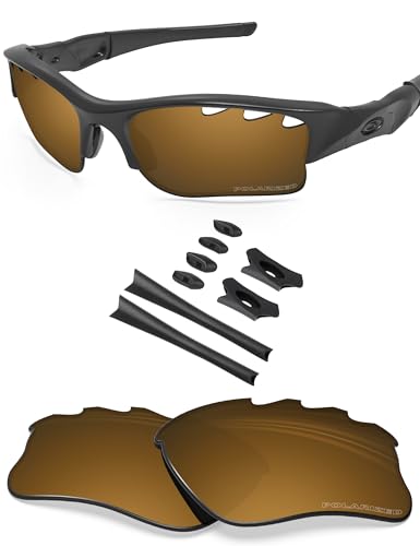 Image of BLAZERBUCK Replacement Lenses & Sock Kit for Oakley Flak Jacket XLJ OO9009 Sunglass