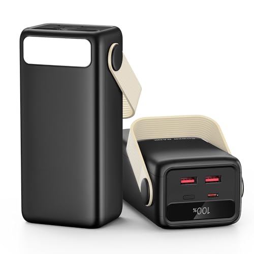 60000mAh Power Bank 22.5W Fast Charging 3 Port Portable Charger with Flash Light Large Capacity Battery Pack for Camping Outdoor Travel iPhone Samsung Tablet