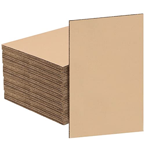 HEIHAK Lot de 100 feuilles de carton ondulé A4 305 x 230 mm x 2 mm d'épaisseur Idéal pour...