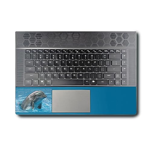 Image of MightySkins Skin Compatible with Alienware X16 R1 (2023) Full Wrap Kit - Dolphin Greeting | Protective, Durable, and Unique Vinyl Decal wrap Cover | Easy to Apply & Change Styles | Made in The USA
