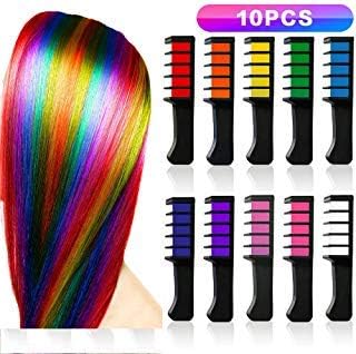 12 Colorful Temporary Hair Chalk Girls and Kids Bright Hair Color Combs, Akami Washable Hair Color Chalks Hair Glitter For Hair Dyeing Party, Photo Props, Cosplay Birthday Gift