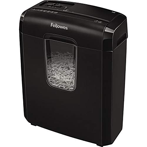 {Destructoras de Papel y Documentos Fellowes Destructoras Fellowes 6C - Trituradora de Papel, Corte en partículas, destruye hasta 6 Hojas, destructora de Folios Uso Personal,...