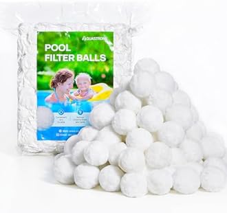 AQUASTRONG Pool Filter Balls for Sand Filters, 4.59 lbs Reusable Pool Sand Filter Balls (Replaces 150 lbs of Sand), Efficient Water Filtration Pool Filter Balls for Swimming Pools, Filter Pumps