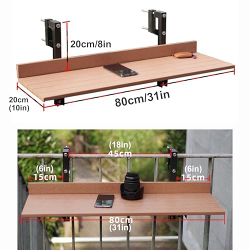 Table de bar réglable pour balcon meuble suspendu peu encombrant - 2