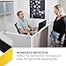 OBEX Acrylic Mounted Large Brackets Quality Desk Privacy Panel & Divider for Your Office Cubicle-Increase Separation & Improve Productivity (Clear, 18