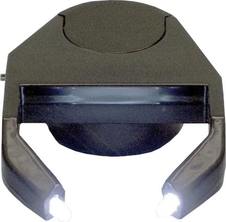 Sonnet Industries 8121 4 in. Glass Lens Magnifier, Black