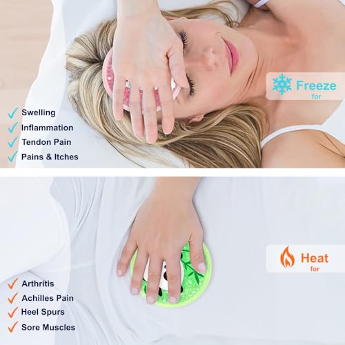 Image of Gel Ice Pack for Injuries 2 Packs Cute Reusable Hot Cold Gel Packs