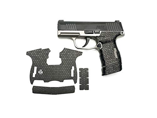 Handleitgrips Black Honeycomb Vinyl Gun Grip Wrap For Sig Sauer P365 #TOP16