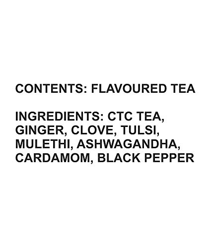 Image of Sugandh Tea Herbal Kadha Chai | 200GM | Pack of 1 | With Added Herbs Like- Tulsi, Clove, Ashwagandha, Mulethi, Ginger, Black Pepper and more| 100% Natural Ingredients| A Perfect Premium Cup of Tea