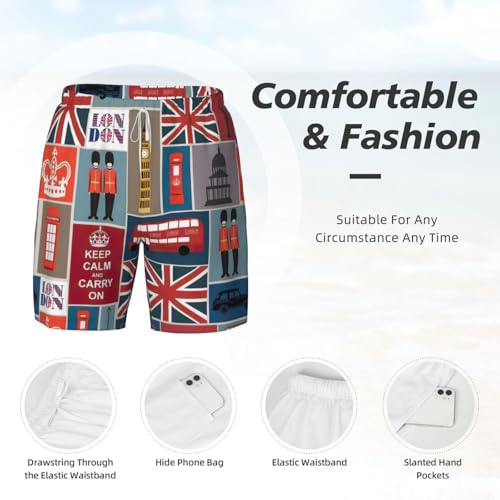 Short de bain homme à séchage rapide short plage double couche - 5