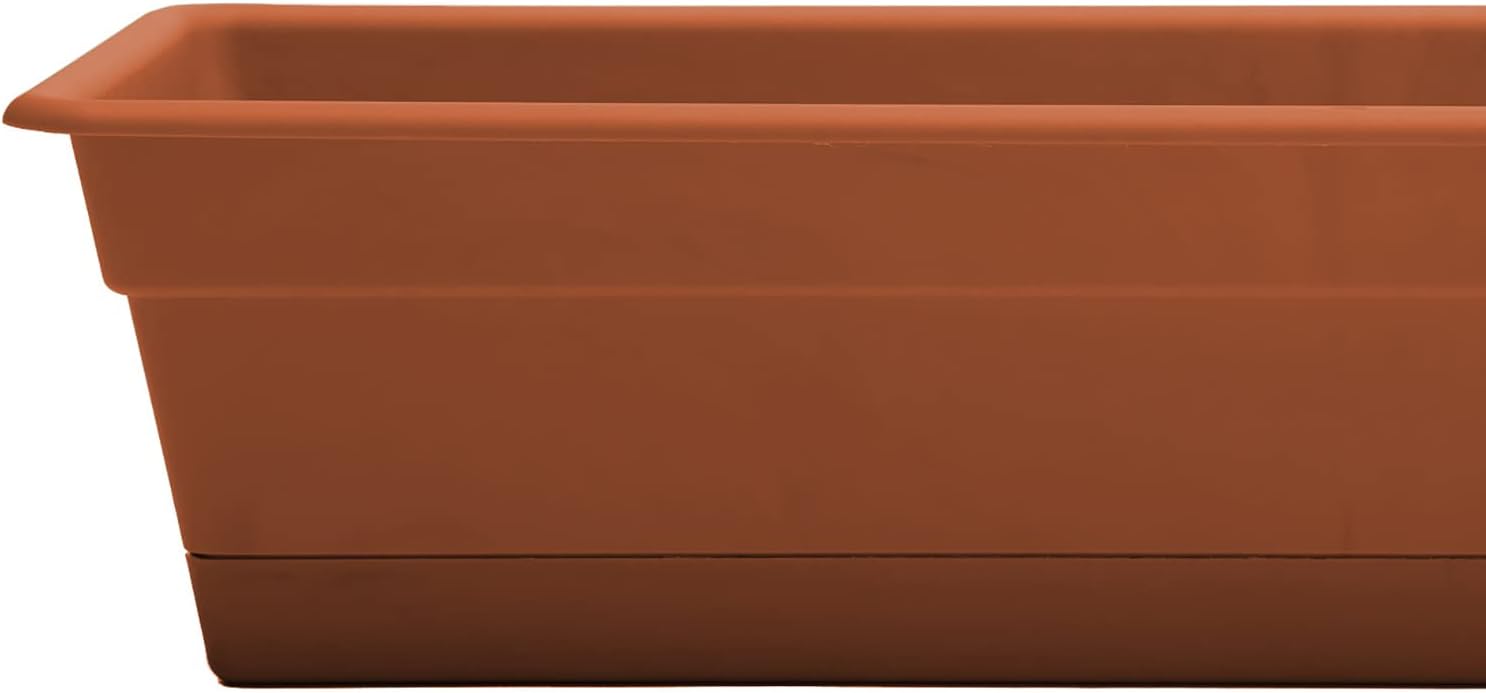 Bloem 24in Dura Cotta Window Box Terra Cotta DCBT24-46