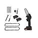 Price comparison product image Verdelif Mini Electric Saw, Electric Branch Cutter Mini Chainsaw Handheld Cordless Chainsaw with Charger and 2 Battery 24v Battery Handheld Pruning Saw,Adjustable Cutting Speed for Wood Cutt