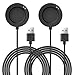 Produktbild TiMOVO Ladekabel Kompatibel mit Xiaomi Watch S3/Watch H1/Watch 2 Pro/Watch S2, 2 Stück 1M Ersatz USB-C Ladekabel Kabel,Magnetisch USB Lade Dock Kabel für Xiaomi Watch Zubehör, Schwarz