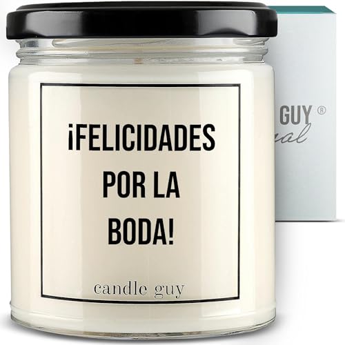 Bougie fabriquée à la main Candle Guy Felicidades por la boda soja