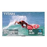 Titan G300 Mini-QLED QLED PRO 85 Inch Full Sun Outdoor TV 4K,3000 Nit Brightness, IP65 Weatherproof Smart TV, Google TV, Dolby Atmos, Assembled in USA 2 Year Warranty