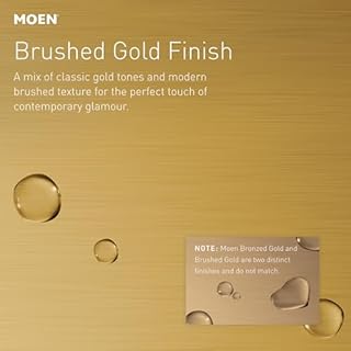 Moen Brushed Gold Push-N-Lock Tub and Shower Drain Kit with 1-1/2 Inch Threads, Plug and Overflow Cover, T90331BG