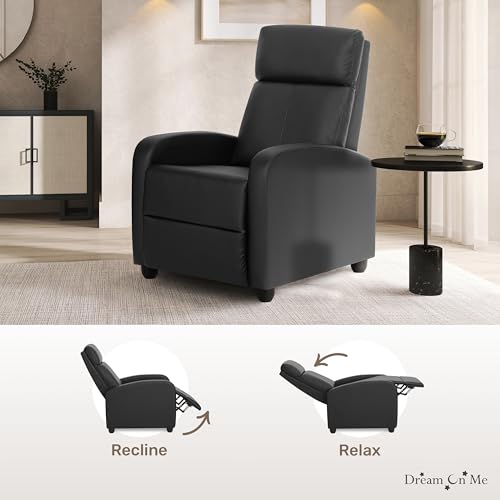 Sillón reclinable tapizado color negro miniatura 7