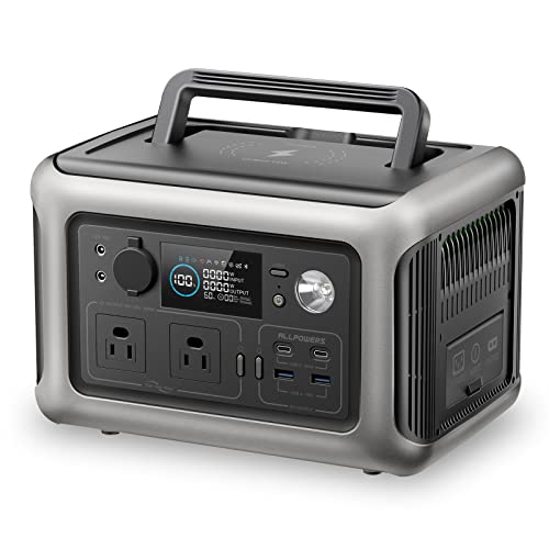 防災対策ポータブル電源セットR600容量299ｗ、ac６０分急速充電 Amazon.co.jp: ALLPOWERS R600 ポータブル電源 リン酸鉄蓄電池