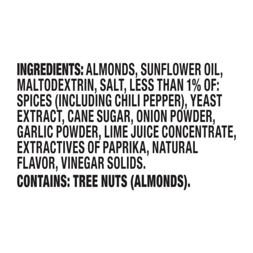 Image of Blue Diamond Almond Chile n' Lime Flavored Tangy Snack Nuts, Non-GMO, Kosher, No Gluten Ingredients or Artificial Flavors, Great Size for On-The-Go, Lunch, Kids and Adults, 6 oz. Can
