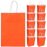 Alipis 25 bolsas de papel para golosinas: con asas para fiestas, comida para llevar, repostería, pasteles, regalos, baby showers, cumpleaños, bodas. Bolsas de papel kraft.