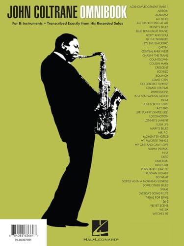 John Coltrane: Omnibook: Noten für Instrument(e) in b: For B-Flat Instruments
