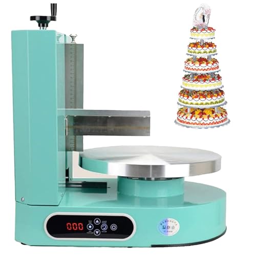 Máquina automática de recubrimiento de crema para pasteles redondos, herramienta portátil de glaseado y relleno con función de alisado