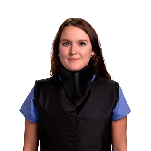 Image of Thyroid Shield /Collar with Polytron Soft Clean - Color Black - .50mm PB Light Weight Radiation Protection