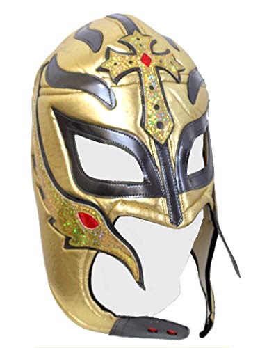 Rey Mysterio Adult Lucha Libre Wrestling Mask (Pro-style) Gold Rey Mysterio Adult Lucha Libre Wrestling Mask (Pro-style) Gold