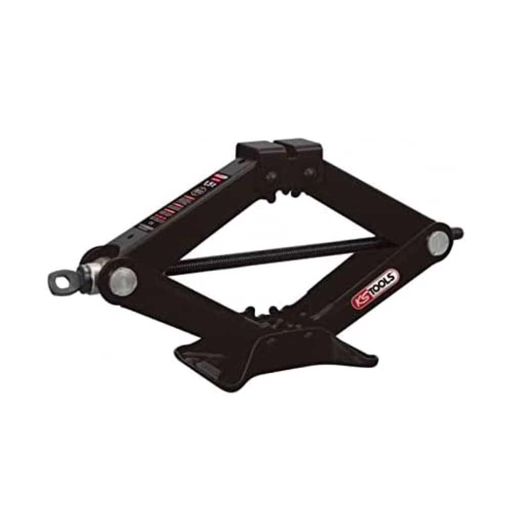 KS Tools - 160.0724 - Cric Losange Professionnel - crics Auto 1500kg - cric Forbici per VL - Formato Mini 9,5cm ripiegato crics di sollevamento con manovella