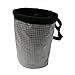 FytStycale Climbing Chalk Bag Storage Pouch Drawstring Closure Climbing Gear Lightweight Chalk Carrier Bag for Bouldering Fitness, Silver Gray
