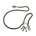 Uniqsum Simple Rope shape wallet chain Swivel Trigger snap Biker Punk Key chain (Bronze)