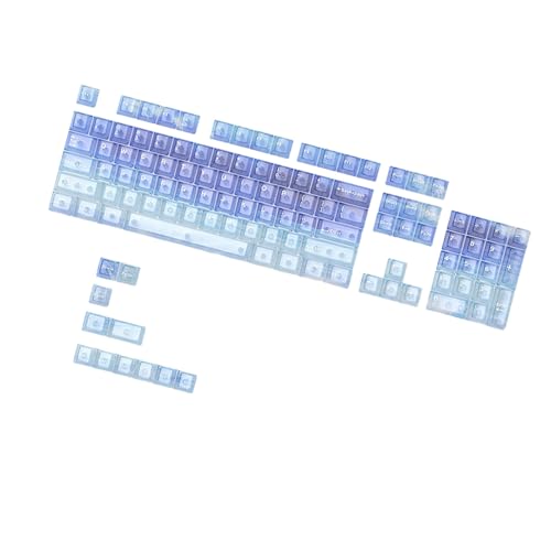Touches de jeu transparentes en plusieurs couleurs et profil original ergonomique