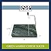 RSVP International Polished Marble Board with Wire Slicer Cut Cheese, Meats, Vegetables for Charcuterie Appetizers, 1.5 Gallon, Green