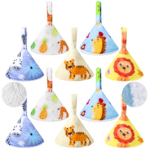 Suhine 10 Pcs Baby Boy Pee Shield Diaper Changing Accessory Reusable Pee Covers Baby Boy Cap for Newborn Boys(Lovely)