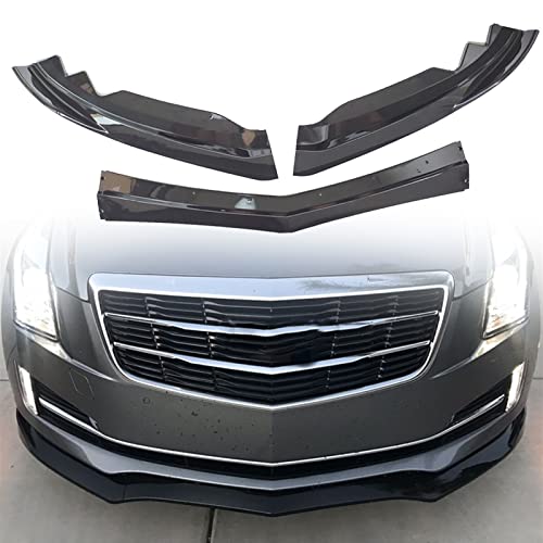 Lèvre de becquet pare-chocs avant Cadillac ATS 2015-2018 noir brillant