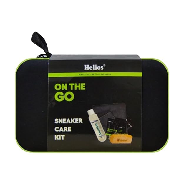 Helios Title On-The-Go Shoe & Sneaker Cleaning Kit | Advanced Cleaning Solution, Multipurpose Brush, Microfiber Towel, 4 Sneaker Wipes | Portable & Compact | Essential Shoe Cleaning Kit (B0CRDYYKGK) Amazon Price History, Amazon Price Tracker